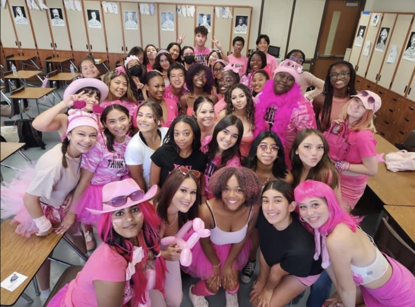 ASB orchestrating and participating in their ‘Think Pink’ spirit week for breast cancer awareness.