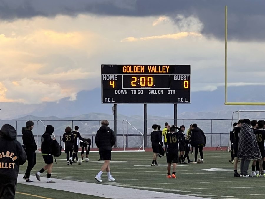 The+final+score+for+Golden+Valley+v+Canyon.