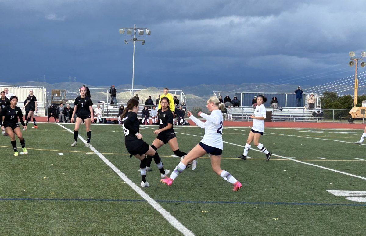 Golden valley girls fight for the ball at their game on Thursday, feb 1st