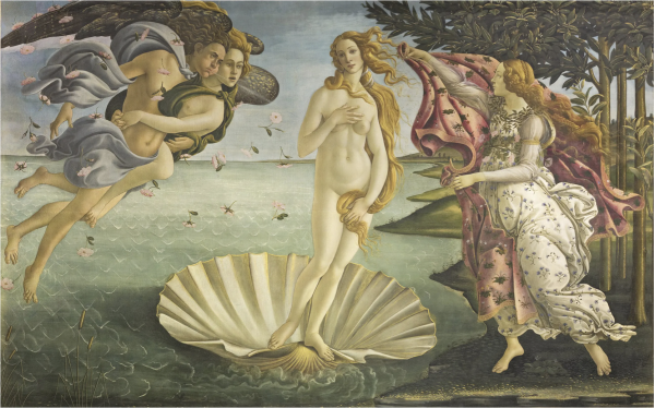 Birth of Venus by Sandro Botticelli (1484-1486)