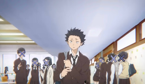 Caption: Shoya Ishida Walking Through a Hallway in his High School, Christopher William Ong
